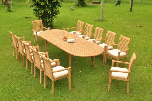 Teak Wood Dining Table Set 10 Seater